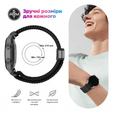 Ремешок Nylon ArmorStandart Braided Solo Loop для Samsung Watch 7 / FE / 6 / 6 Classic / 5 / 5 Pro / 4 / 4 Classic Dusty Rose (ARM86838)