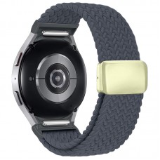 Ремешок Nylon ArmorStandart Braided Solo Loop для Samsung Watch 7 / FE / 6 / 6 Classic / 5 / 5 Pro / 4 / 4 Classic Charcoal (ARM86839)