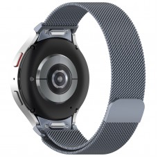 Ремешок Metal ArmorStandart Milanese Magnetic для Samsung Watch 7 / FE / 6 / 6 Classic / 5 / 5 Pro / 4 / 4 Classic Grey (ARM86843)
