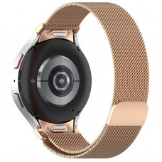 Ремешок Metal ArmorStandart Milanese Magnetic для Samsung Watch 7 / FE / 6 / 6 Classic / 5 / 5 Pro / 4 / 4 Classic Gold (ARM86844)
