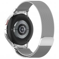 Ремешок Metal ArmorStandart Milanese Magnetic для Samsung Watch 7 / FE / 6 / 6 Classic / 5 / 5 Pro / 4 / 4 Classic Silver (ARM86845)