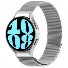 Ремешок Metal ArmorStandart Milanese Magnetic для Samsung Watch 7 / FE / 6 / 6 Classic / 5 / 5 Pro / 4 / 4 Classic Silver (ARM86845)