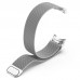 Ремешок Metal ArmorStandart Milanese Magnetic для Samsung Watch 7 / FE / 6 / 6 Classic / 5 / 5 Pro / 4 / 4 Classic Silver (ARM86845)