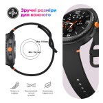 Ремінець ArmorStandart для Samsung Watch 9 / 9 Classic / 8 / 8 Classic (20x113 mm) Dark Grey (ARM86861)
