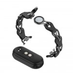 Ремешок Metal+PU ArmorStandart Chain Wristband для Xiaomi Smart Band 10/9/8 Black (ARM86887)