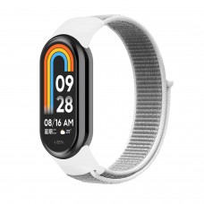 Ремешок Nylon ArmorStandart для Xiaomi Smart Band 10/9/8 White/Grey (ARM86904)