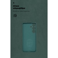 Чехол накладка ArmorStandart TPU ICON для Samsung S25 FE 5G Camera cover Dark Green (ARM87040)