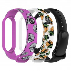 Ремешок комплект TPU ArmorStandart для Xiaomi Mi Band 7/6/5 TW2 3шт (ARM87045)