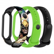 Ремешок комплект TPU ArmorStandart для Xiaomi Mi Band 7/6/5 New Style Wolverine (ARM87047)