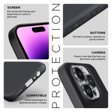 Чехол накладка TPU Armorstandart Matte Slim Fit для Samsung S23 Ultra Black (ARM87329)
