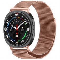 Ремешок Metal ArmorStandart Milanese Magnetic для Samsung Watch 8 / 8 Classic (20x113 mm) Rose Gold (ARM87360)