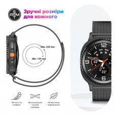 Ремешок Metal ArmorStandart Milanese Magnetic для Samsung Watch 8 / 8 Classic (20x113 mm) Rose Gold (ARM87360)
