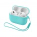 Чехол ArmorStandart TPU Silicone with straps для кейса наушников Apple Airpods Pro 3 Mint (ARM88296)