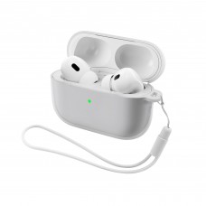 Чехол ArmorStandart TPU Silicone with straps для кейса наушников Apple Airpods Pro 3 Transparent (ARM88300)