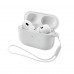 Чехол ArmorStandart TPU Silicone with straps для кейса наушников Apple Airpods Pro 3 White (ARM88301)