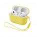 Чехол ArmorStandart TPU Silicone with straps для кейса наушников Apple Airpods Pro 3 Yellow (ARM88303)