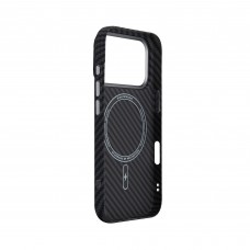 Чехол накладка ArmorStandart PC LikeCarbon2 MagCase для Apple iPhone 17 Pro Kevlar Black (ARM88378)