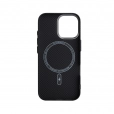 Чехол накладка ArmorStandart PC LikeCarbon2 MagCase для Apple iPhone 17 Kevlar Black (ARM88379)