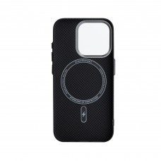 Чехол накладка ArmorStandart PC LikeCarbon2 MagCase для Apple iPhone 16 Pro Kevlar Black(ARM88381)