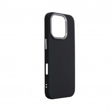 Чехол накладка ArmorStandart PC LikeCarbon2 MagCase для Apple iPhone 16 Pro Kevlar Black(ARM88381)