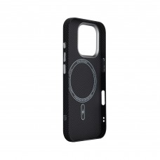 Чехол накладка ArmorStandart PC LikeCarbon2 MagCase для Apple iPhone 16 Pro Kevlar Black(ARM88381)
