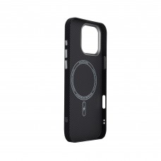 Чехол накладка ArmorStandart PC LikeCarbon2 MagCase для Apple iPhone 16 Pro Max Kevlar Black (ARM88382)