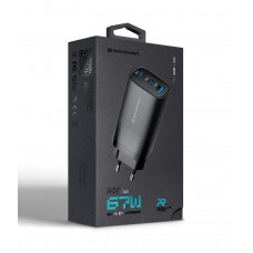 Сетевое зарядное устройство ArmorStandart Resolute Power ARP-721 PD 67W GaN 1.5A Black (ARM88384)