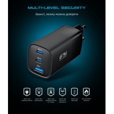 Сетевое зарядное устройство ArmorStandart Resolute Power ARP-721 PD 67W GaN 1.5A Black (ARM88384)