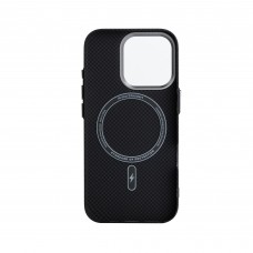 Чехол накладка ArmorStandart PC LikeCarbon2 MagCase для Apple iPhone 15 Pro Kevlar Black (ARM88589)