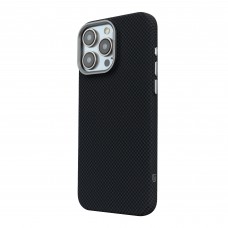 Чехол накладка ArmorStandart PC LikeCarbon2 MagCase для Apple iPhone 15 Pro Kevlar Black (ARM88589)