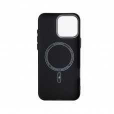 Чехол накладка ArmorStandart PC LikeCarbon2 MagCase для Apple iPhone 15 Pro Max Kevlar Black (ARM88590)