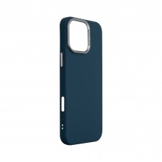 Чехол накладка ArmorStandart PC LikeCarbon2 MagCase для Apple iPhone 16 Pro Max Kevlar Dark Blue (ARM88593)