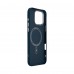 Чехол накладка ArmorStandart PC LikeCarbon2 MagCase для Apple iPhone 16 Pro Max Kevlar Dark Blue (ARM88593)
