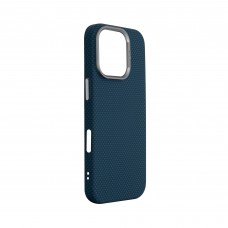 Чехол накладка ArmorStandart PC LikeCarbon2 MagCase для Apple iPhone 16 Pro Kevlar Dark Blue (ARM88594)