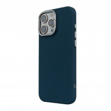 Чехол накладка ArmorStandart PC LikeCarbon2 MagCase для Apple iPhone 16 Pro Kevlar Dark Blue (ARM88594)