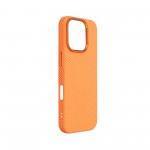 Чехол накладка ArmorStandart PC LikeCarbon2 MagCase для Apple iPhone 16 Pro Kevlar Orange (ARM88596)