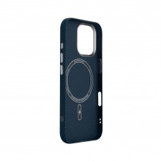 Чехол накладка ArmorStandart PC LikeCarbon2 MagCase для Apple iPhone 17 Kevlar Dark Blue (ARM88613)