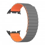 Ремешок ArmorStandart TPU MagLink для Samsung Watch 8 / 8 Classic Grey Orange (black connector) (ARM88938)