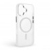 Чехол накладка ArmorStandart TPU Unit MagCase для Apple iPhone 17 Matte Clear Silver (ARM88998)