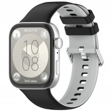 Ремешок ArmorStandart TPU для Huawei Watch Fit 3 / 4 / 4 Pro Black Grey (ARM89072)