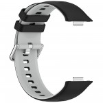 Ремешок ArmorStandart TPU для Huawei Watch Fit 3 / 4 / 4 Pro Black Grey (ARM89072) Ремешок ArmorStandart TPU для Huawei Watch Fit 3 / 4 / 4 Pro Black Grey (ARM89072)
