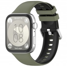 Ремешок ArmorStandart TPU для Huawei Watch Fit 3 / 4 / 4 Pro Khaki Black (ARM89074)