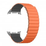 Ремешок ArmorStandart TPU MagLink для Samsung Watch 8 / 8 Classic Orange Grey (silver connector) (ARM89080)
