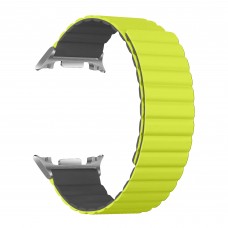 Ремешок ArmorStandart TPU MagLink для Samsung Watch 8 / 8 Classic Lime Grey (silver connector) (ARM89082)