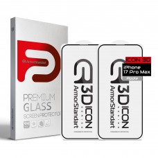 Защитное стекло ArmorStandart Icon 3D для iPhone 17 Pro Max Black 2шт (ARM89135)