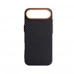 Чехол накладка ArmorStandart PC LikeCarbon2 SE MagCase для Apple iPhone 17 Air Black Orange (ARM89155)