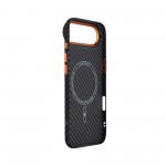 Чехол накладка ArmorStandart PC LikeCarbon2 SE MagCase для Apple iPhone 17 Air Black Orange (ARM89155)