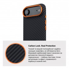 Чехол накладка ArmorStandart PC LikeCarbon2 SE MagCase для Apple iPhone 17 Air Black Orange (ARM89155) Чехол накладка ArmorStandart PC LikeCarbon2 SE MagCase для Apple iPhone 17 Air Black Orange (ARM89155)