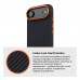 Чехол накладка ArmorStandart PC LikeCarbon2 SE MagCase для Apple iPhone 17 Air Black Orange (ARM89155)