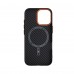 Чехол накладка ArmorStandart PC LikeCarbon2 SE MagCase для Apple iPhone 17 Black Orange (ARM89160)